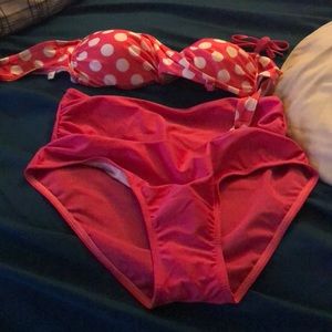 Two piece bathing suite